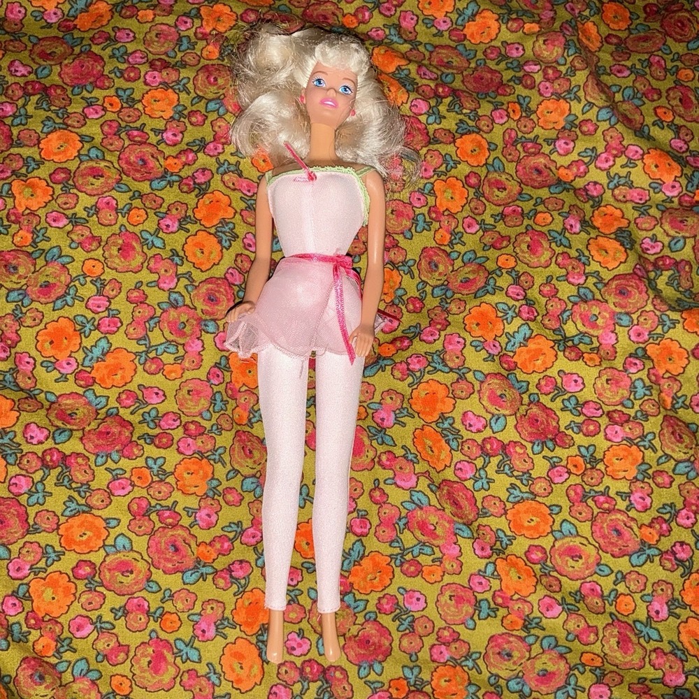 Vintage Y2K Barbie Ballet Lessons On Random 90s Barbie Leotard Tights Skirt
